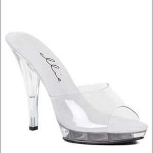 Ellie 5” Clear Heels